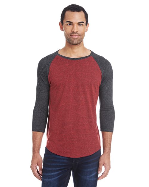 Threadfast Apparel 302G - Cardinal Black/ Black Triblend