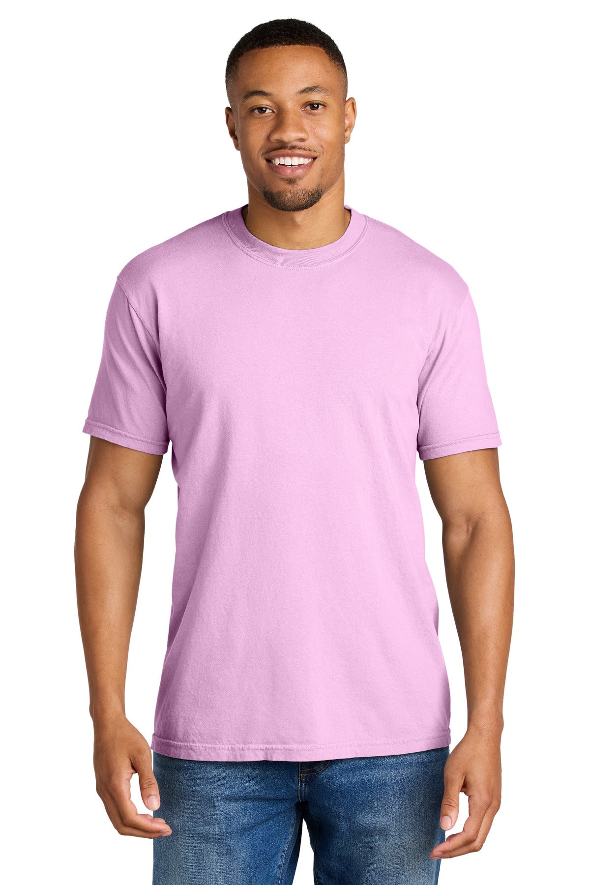 COMFORT COLORS Heavyweight Ring Spun Tee. 1717 - Rose Quartz