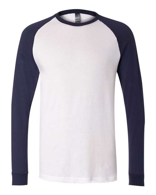 BELLA + CANVAS 3000 - White/ Navy