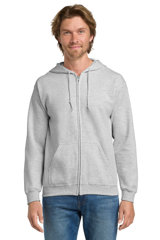 Gildan - Heavy Blend Full-Zip Hooded Sweatshirt. 18600 - Ash