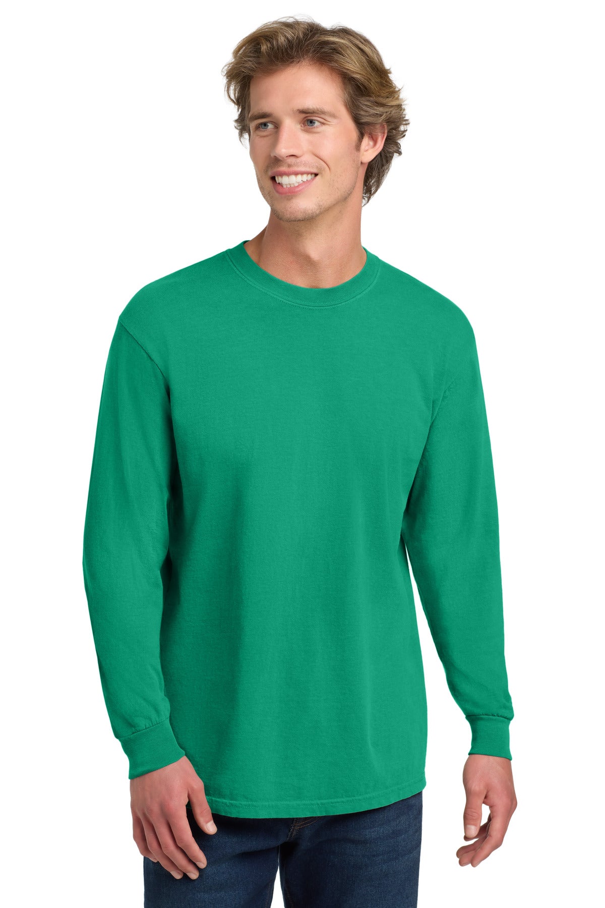 COMFORT COLORS Heavyweight Ring Spun Long Sleeve Tee. 6014 - Island Green