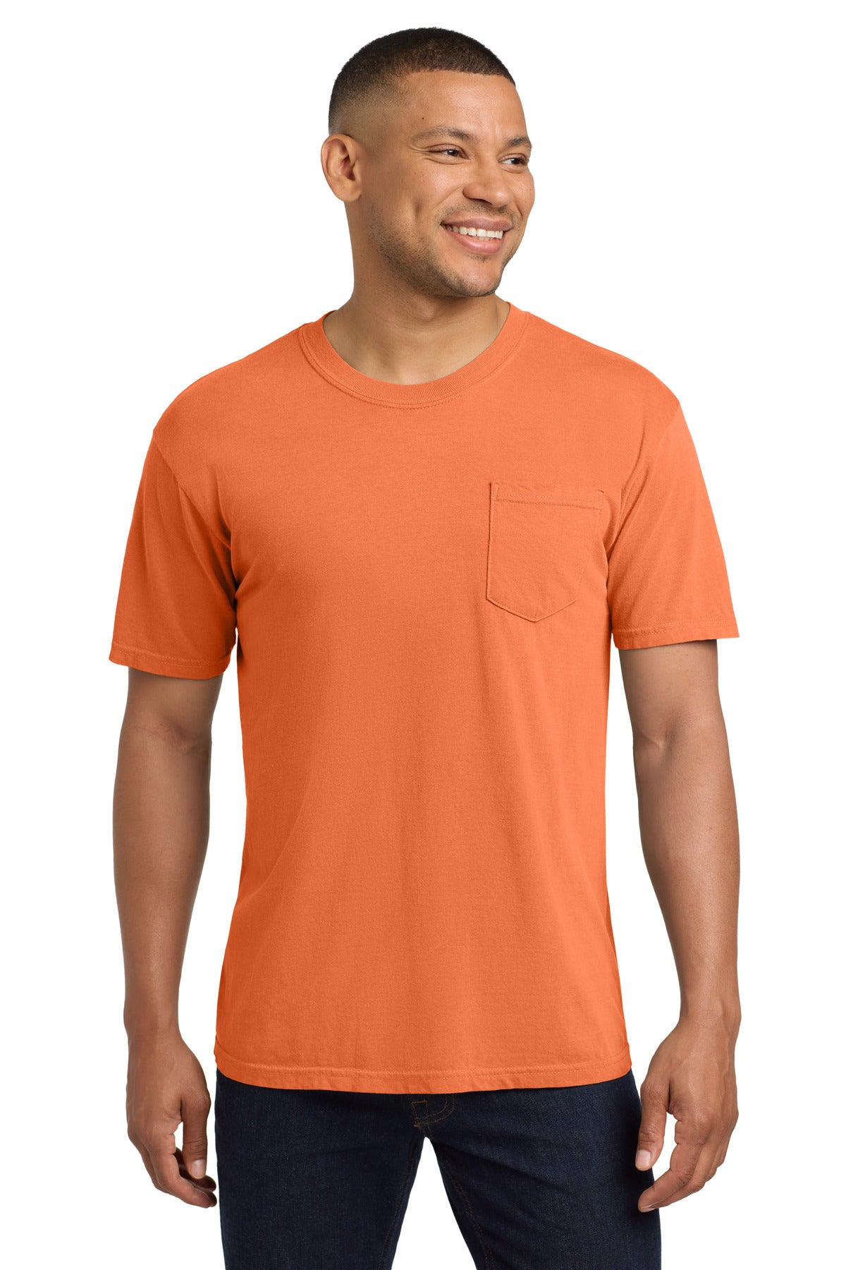 COMFORT COLORS Heavyweight Ring Spun Pocket Tee. 6030 - Burnt Orange