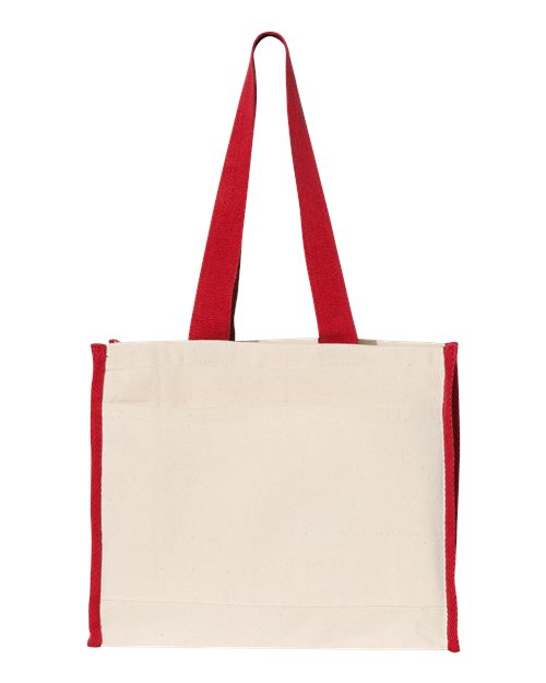 Q-Tees Q1100 - Natural/ Red