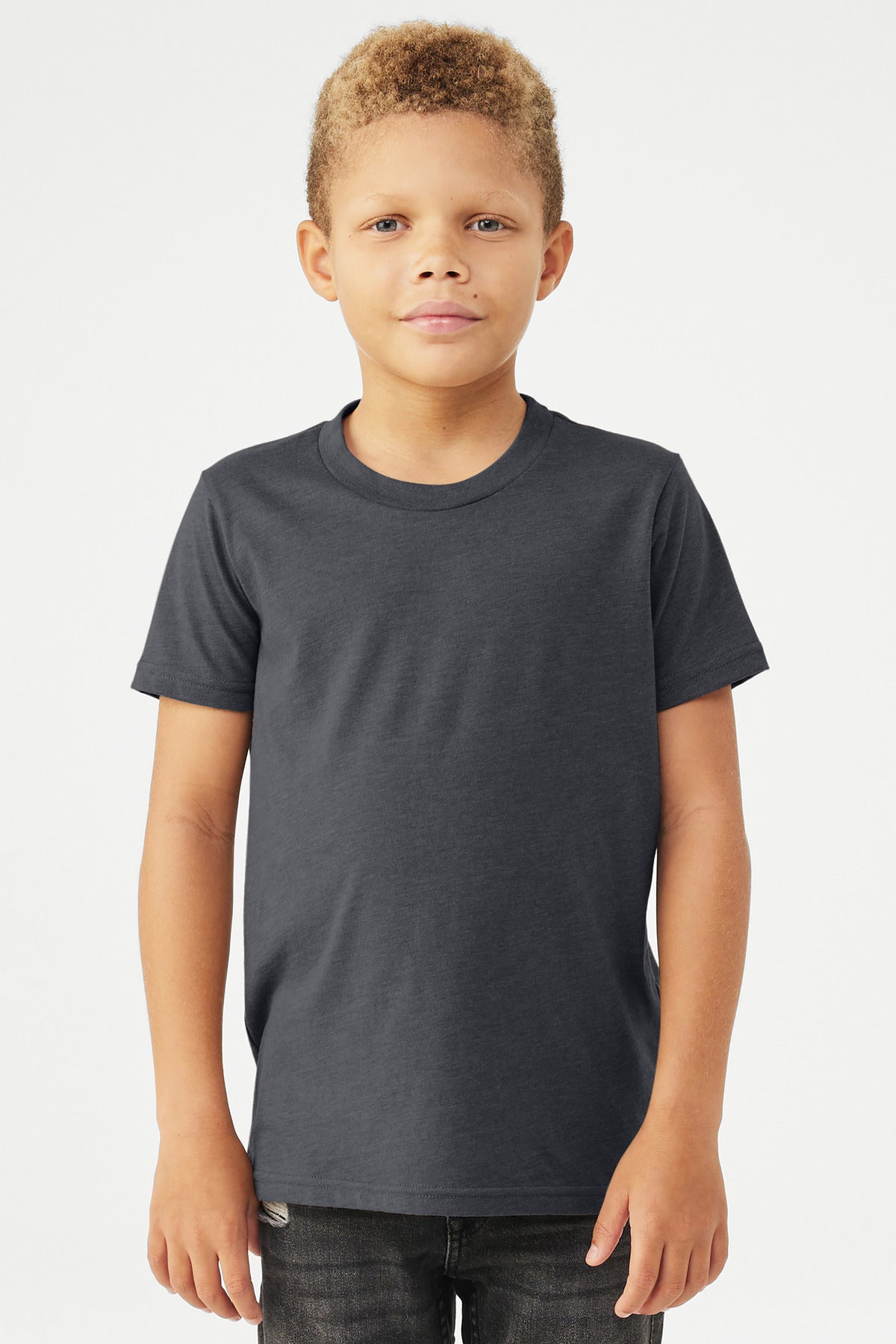 BELLA+CANVAS Youth Heather CVC Tee