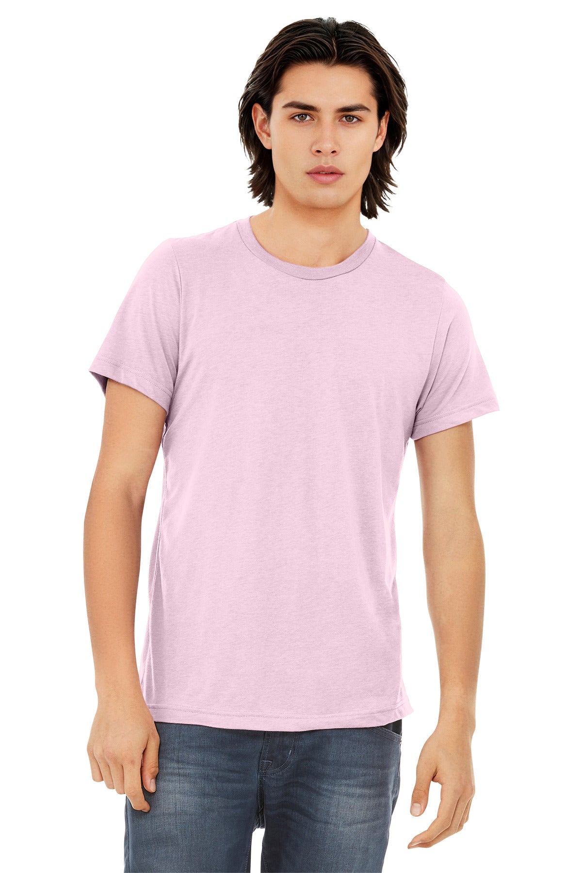 BELLA+CANVAS Unisex Triblend Short Sleeve Tee. BC3413 - Pink Triblend