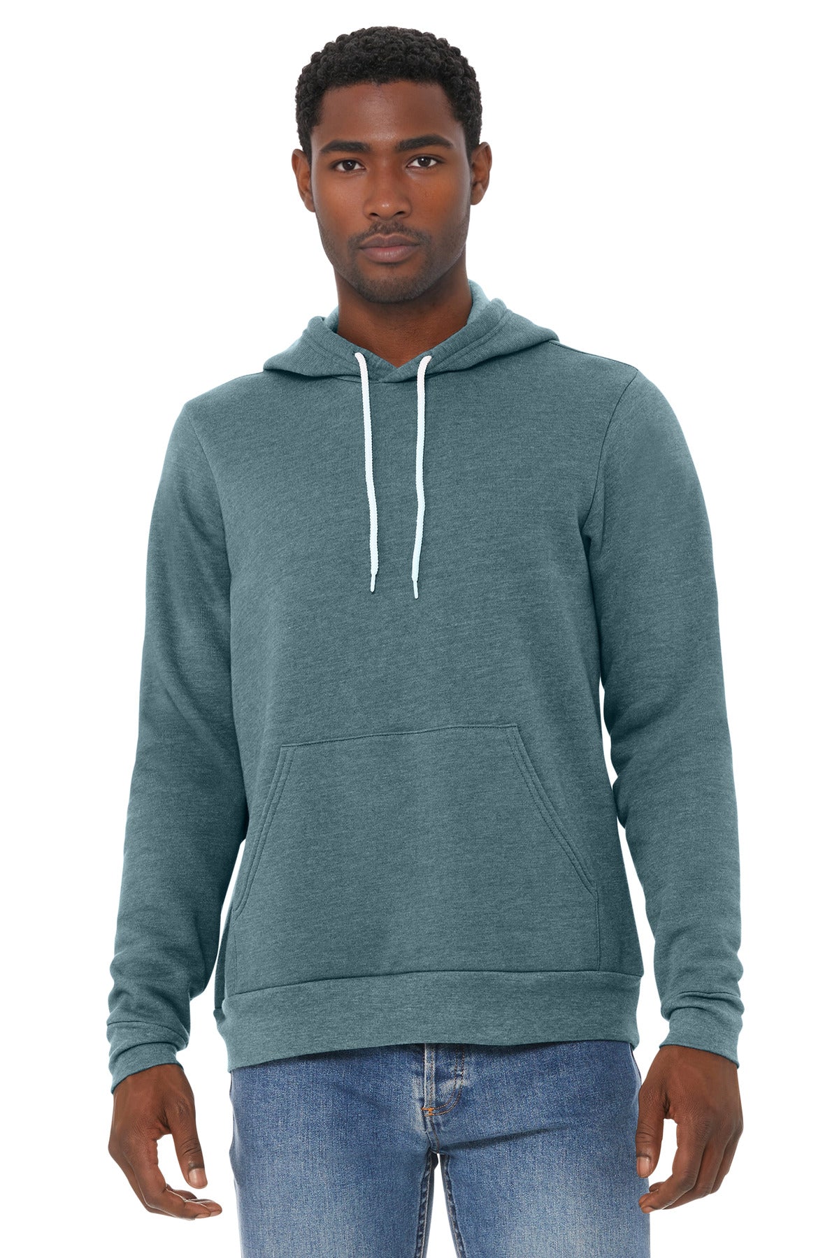 BELLA+CANVAS Unisex Sponge Fleece Pullover Hoodie. BC3719 - Heather Slate