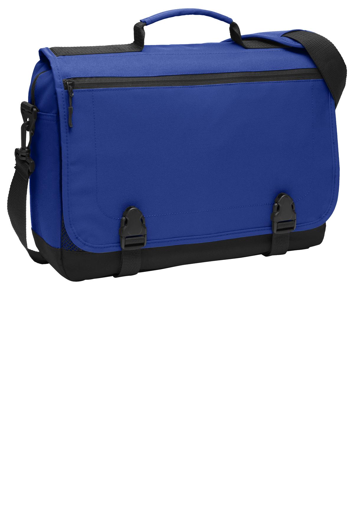 Port Authority Messenger Briefcase. BG304 - Twilight Blue
