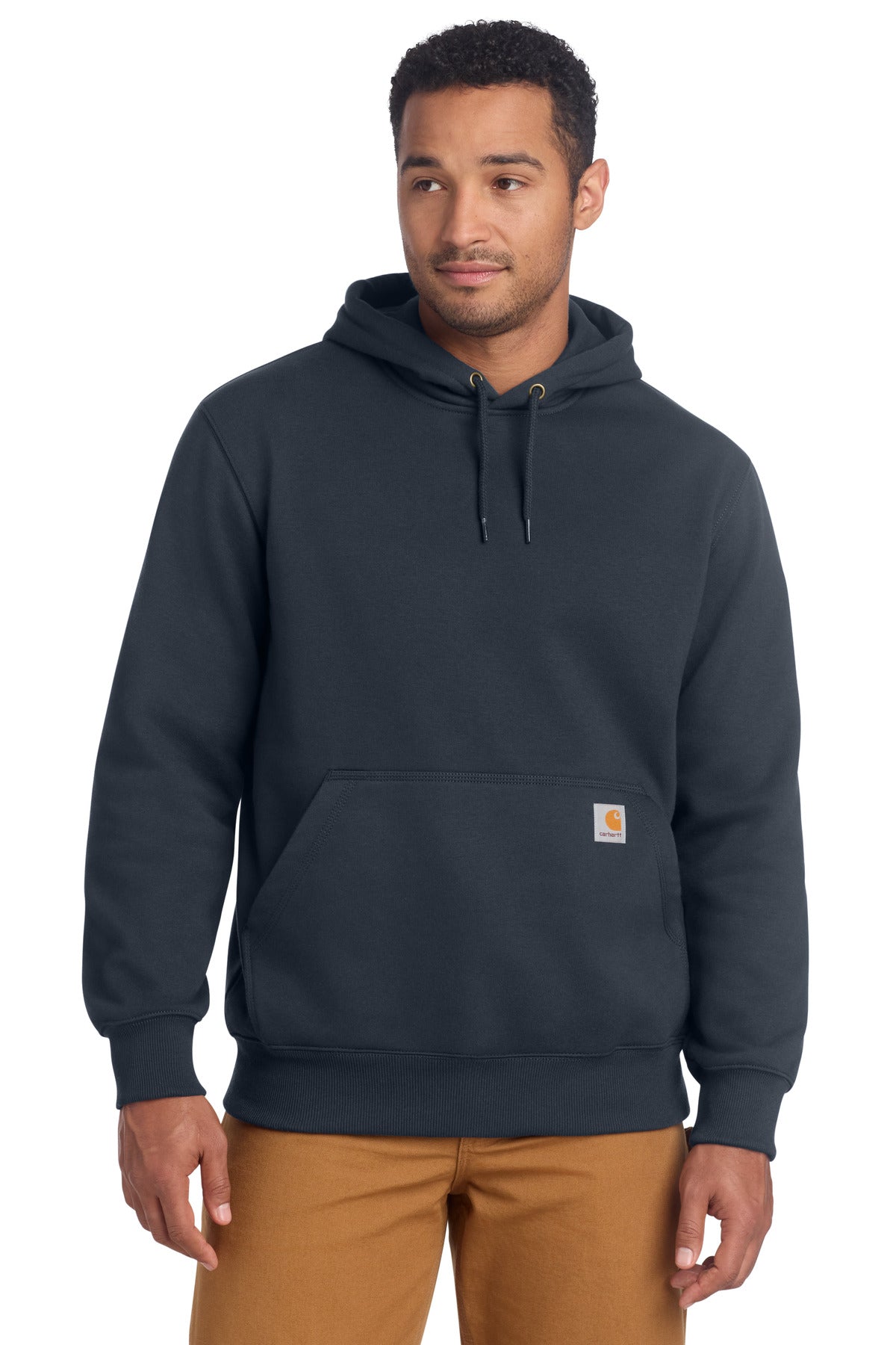 Carhartt Rain Defender Paxton Heavyweight Hooded Sweatshirt. CT100615 - New Navy