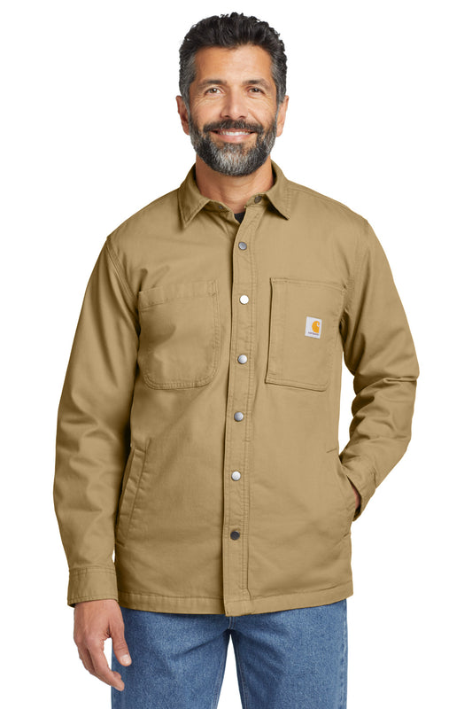 Carhartt Rugged Flex Fleece-Lined Shirt Jac CT105532 - Dark Khaki