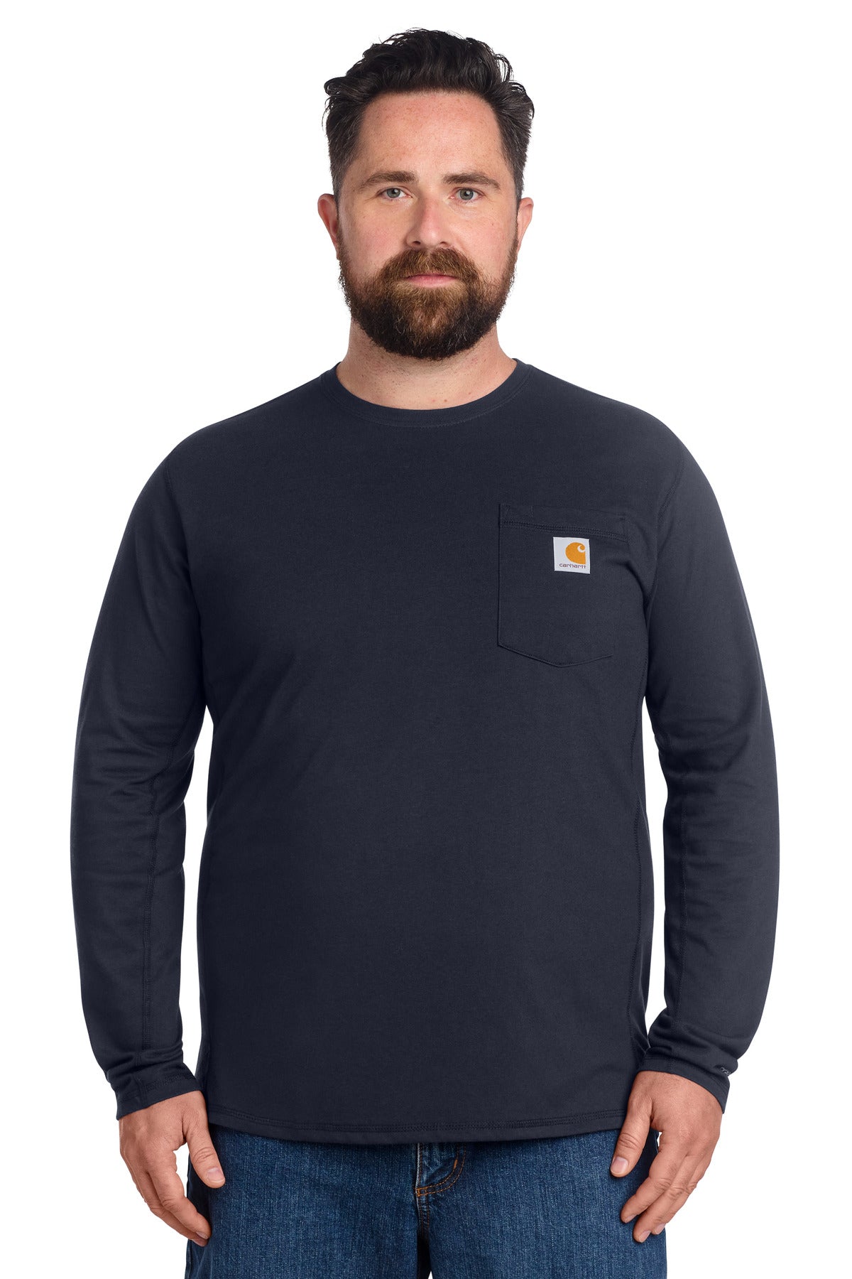 Carhartt Force Long Sleeve Pocket T-Shirt CT106656 - Navy