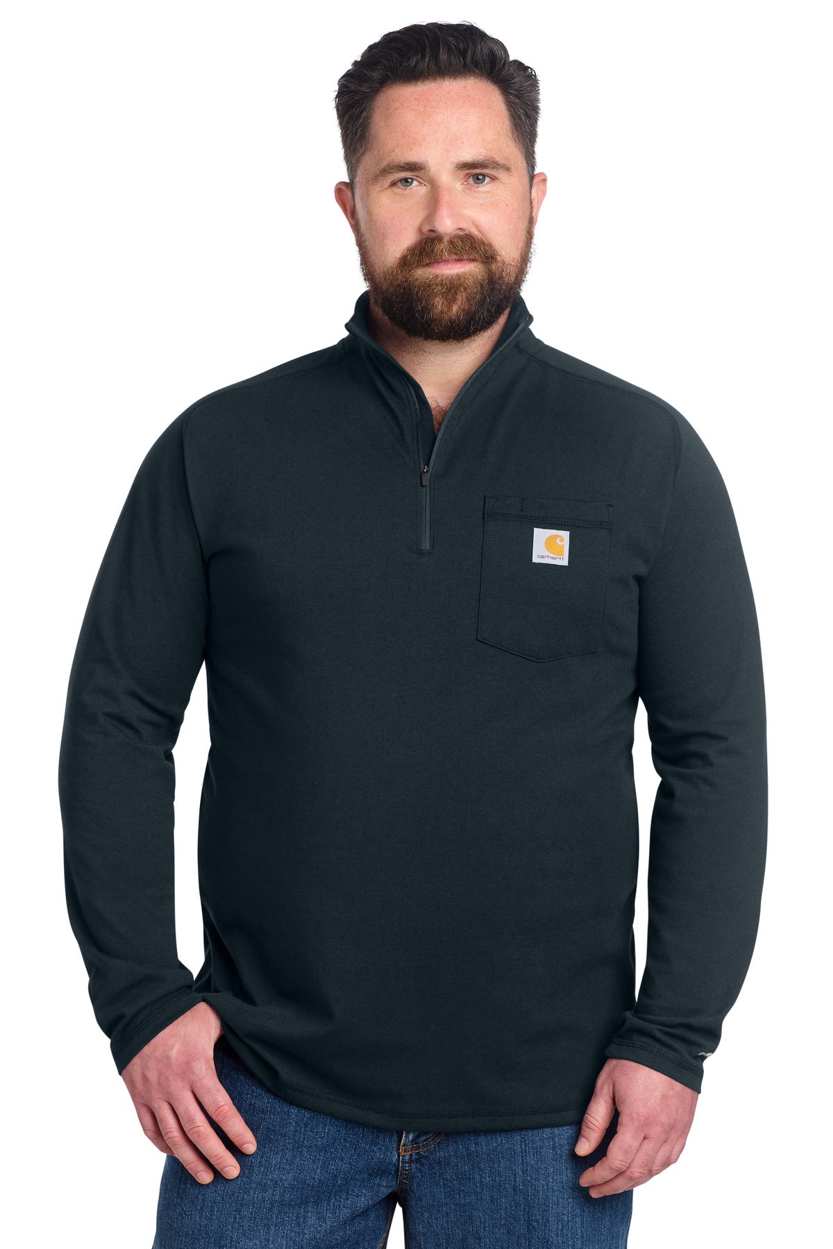 Carhartt Force 1/4-Zip Long Sleeve T-Shirt CT106660 - Navy