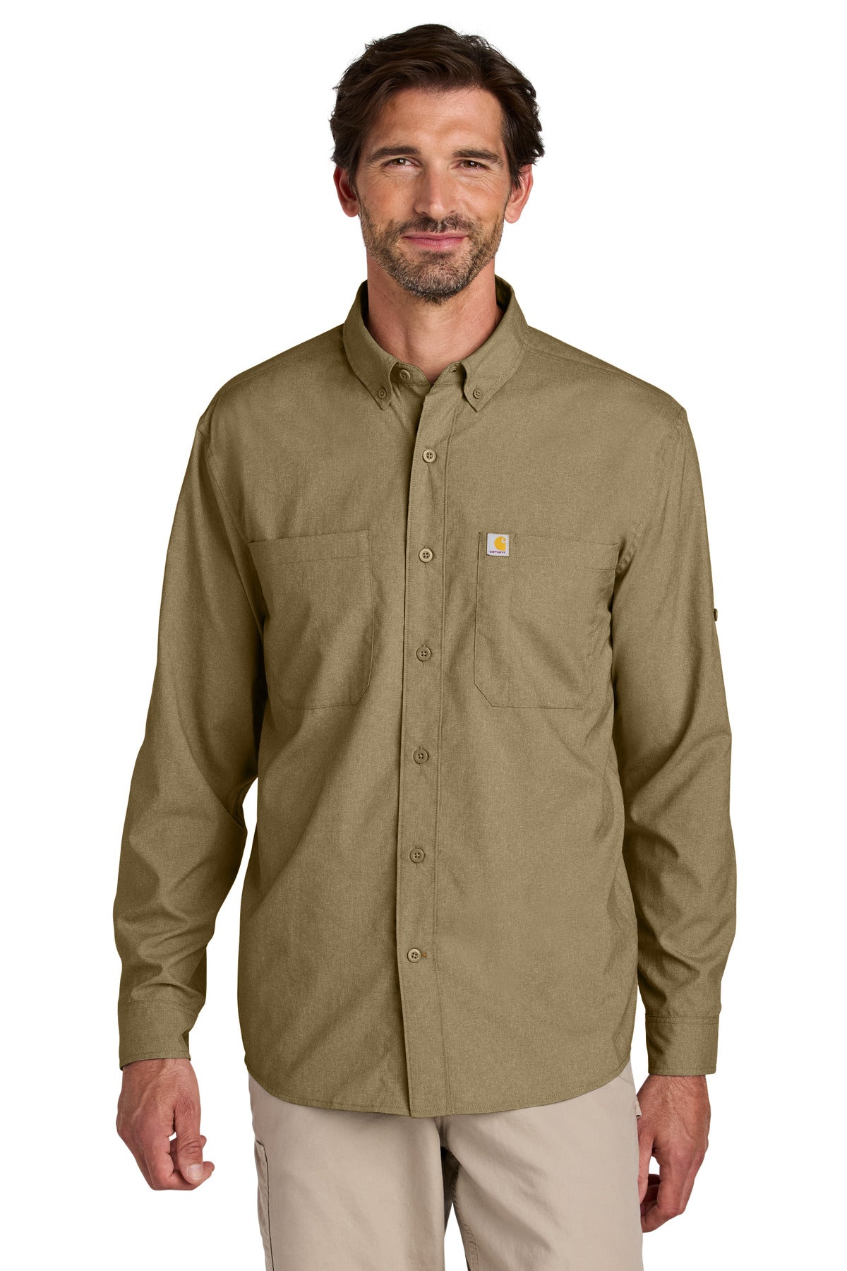 Carhartt Force Sun Defender Long Sleeve Shirt CT107106 - Dark Khaki