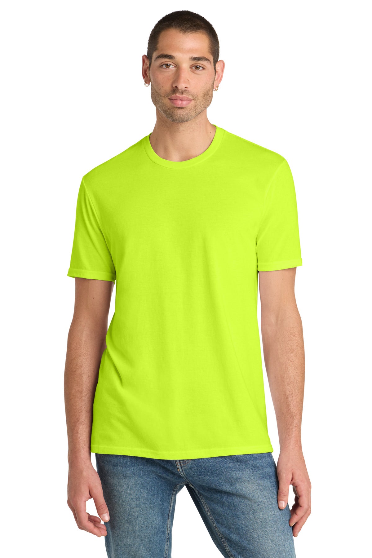 District Perfect Blend CVC Tee. DM108 - S. Green