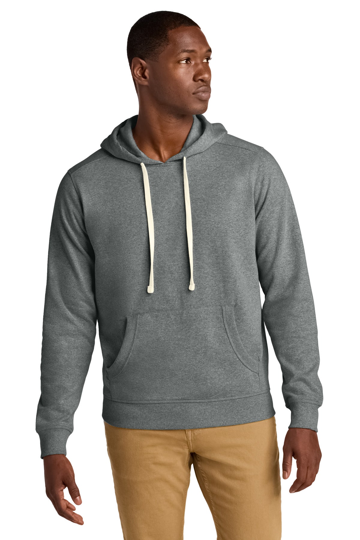 District Re-FleeceHoodie DT8100 - Deep Grey Heather
