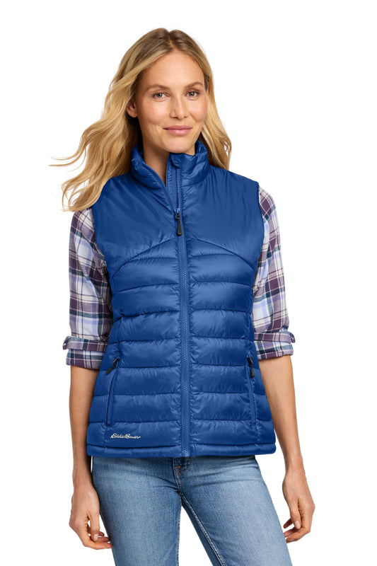 Eddie Bauer Women's Quilted Vest EB513 - Cobalt Blue