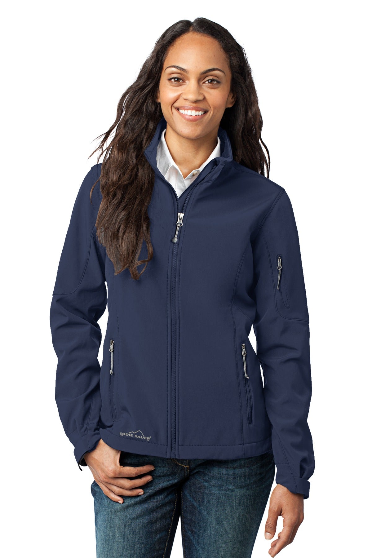 Eddie Bauer Women's Soft Shell Jacket. EB531 - River Blue Navy