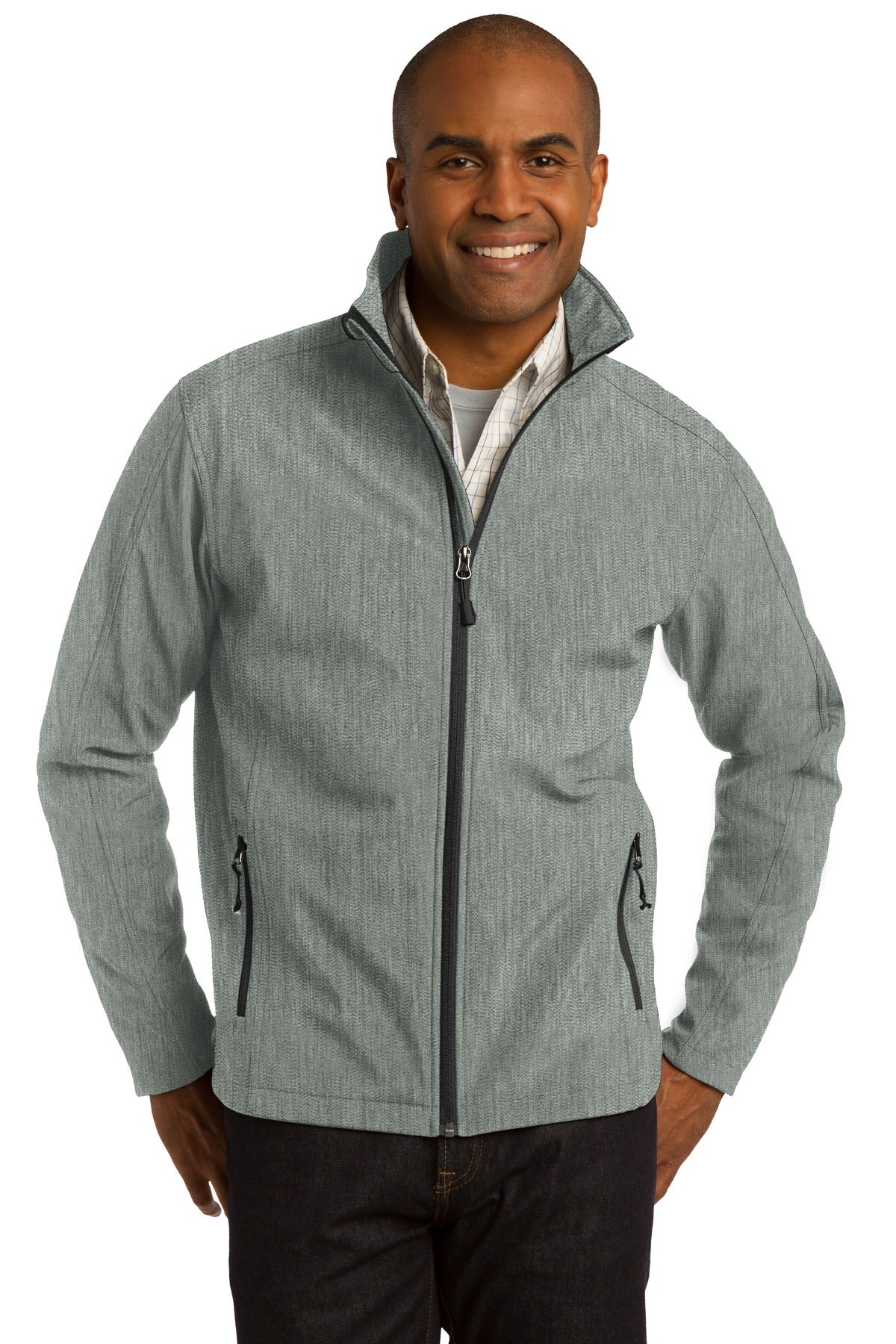 Port Authority Core Soft Shell Jacket. J317 - Pearl Grey Heather