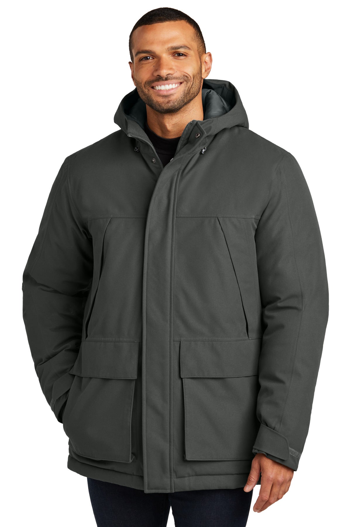 Port Authority Latitude Waterproof Heavyweight Parka J363 - Grey Smoke