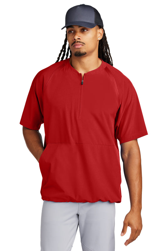 Sport-Tek Repeat 1/2-Zip Short Sleeve Jacket JST489 - Deep Red