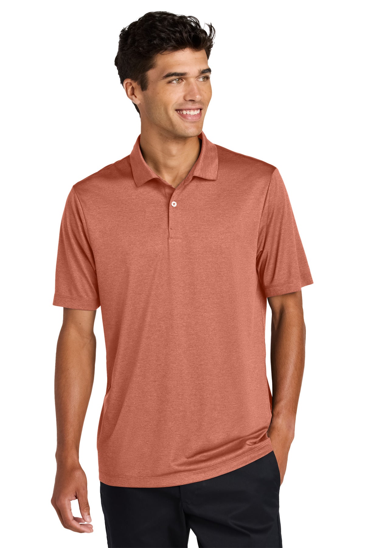 Mercer+Mettle Recharge Jersey Polo MM1020 - Sienna Heather