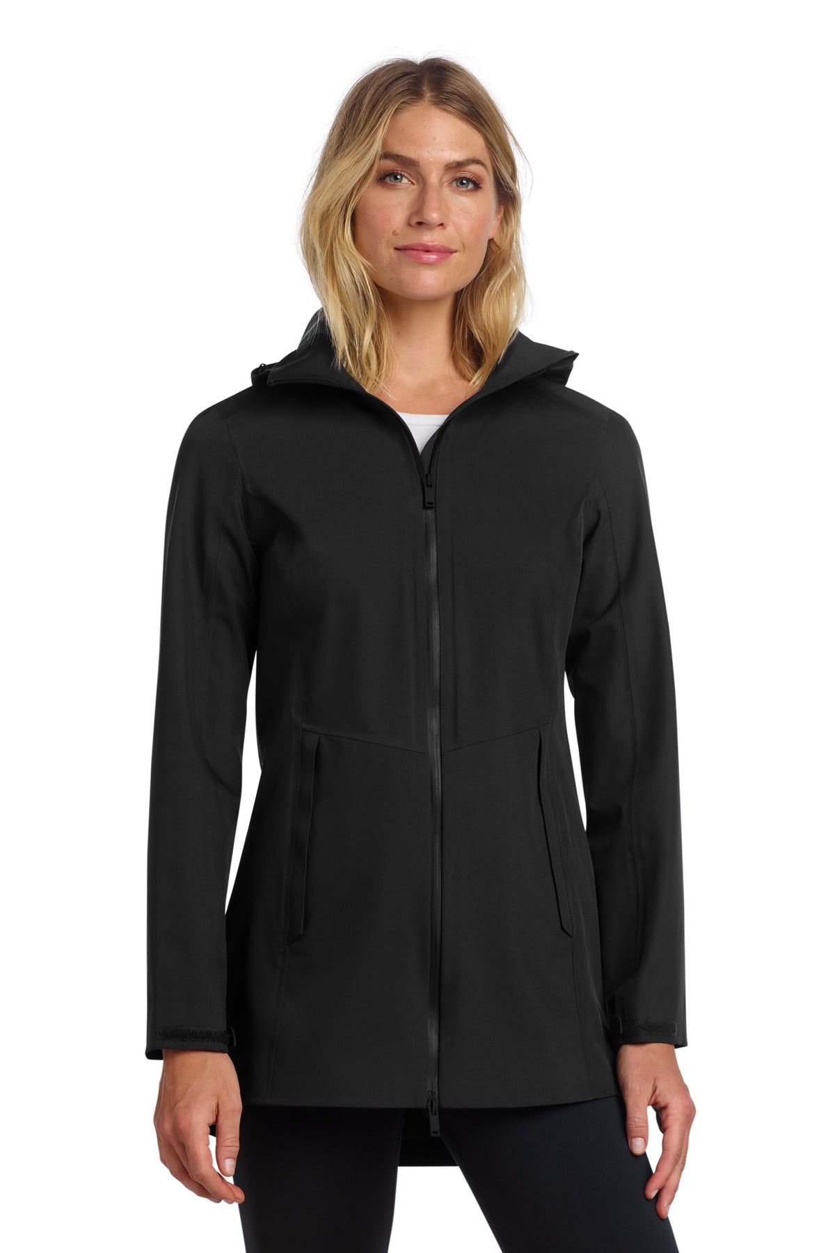 Mercer+Mettle Women's Waterproof Rain Shell MM7001 - Deep Black