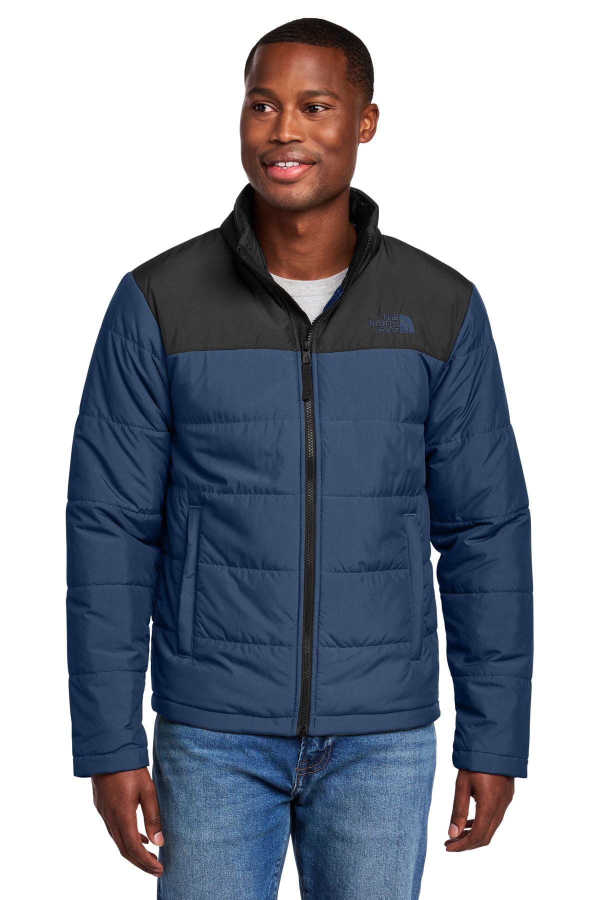 The North Face Chest Logo Everyday Insulated Jacket NF0A7V6J - Shady Blue