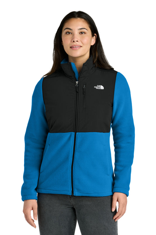 The North Face Women's Highest Peak Full-Zip Fleece Jacket NF0A8BUR - Hero Blue/ TNF Black