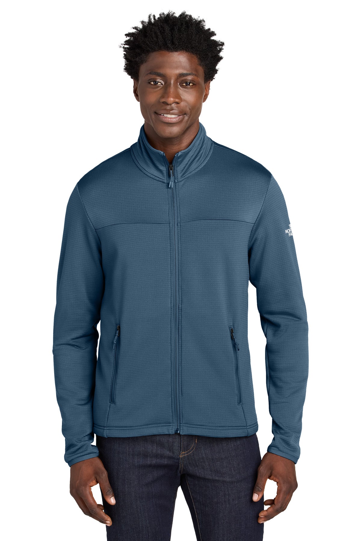 The North Face Aim Full-Zip Fleece Jacket NF0A8ENK - Shady Blue