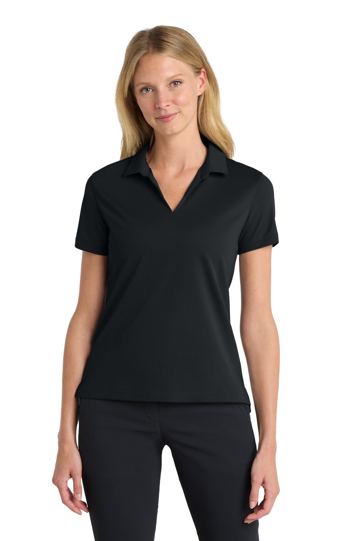 Nike Women's Dri-FIT Micro Pique 2.0 Polo NKDC1991 - Black