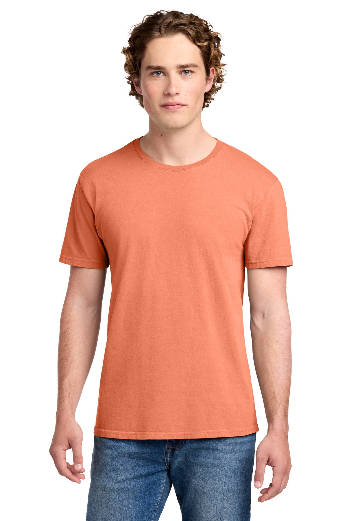 Port & Co Beach Wash Garment-Dyed Tee. PC099 - Cantaloupe