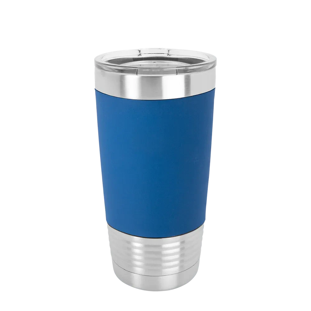 Polar Camel 20 oz Tumbler with Silicone Grip & Clear Lid