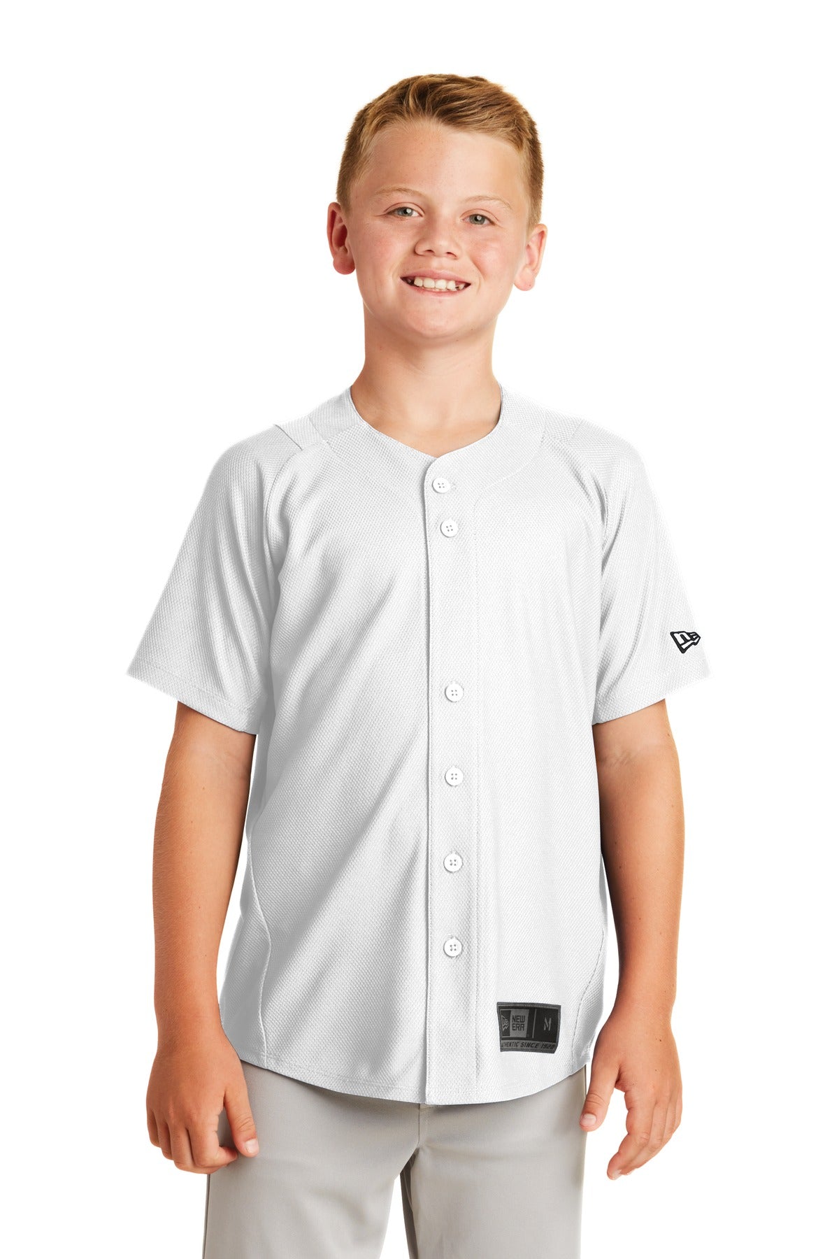 New Era Youth Diamond Era Full-Button Jersey