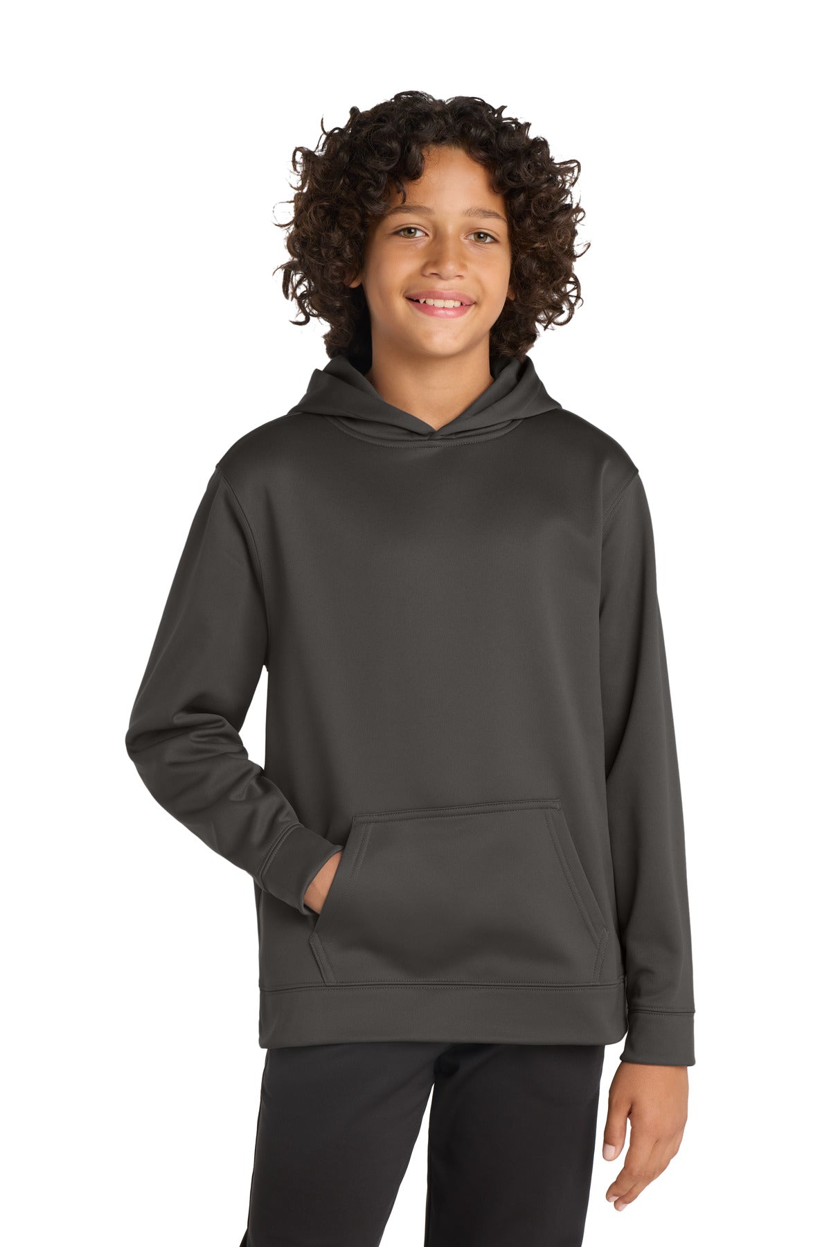 Sport-Tek Youth Sport-Wick Fleece Hooded Pullover