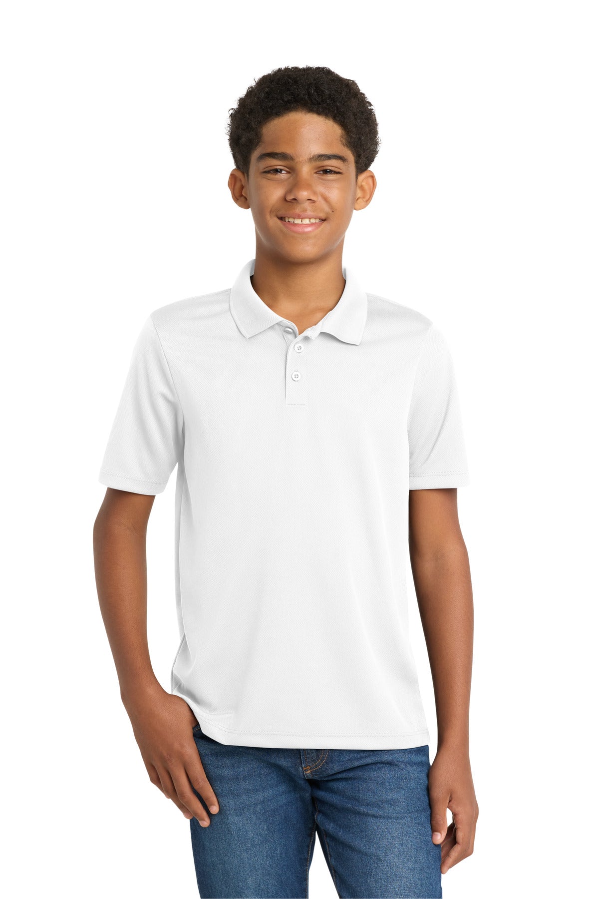 Sport-Tek Youth PosiCharge RacerMesh Polo