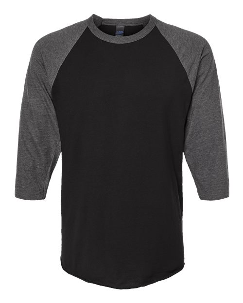 Tultex 245 - Black/ Heather Charcoal