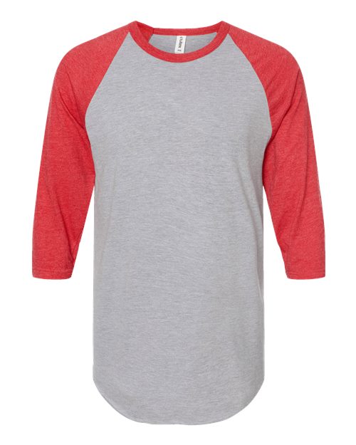 Tultex 245 - Heather Grey/ Heather Red