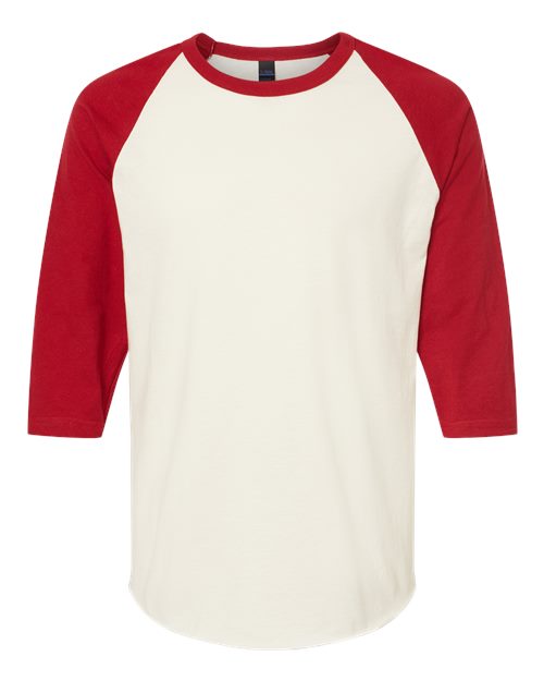 Tultex 245 - Vintage White/ Rio Red