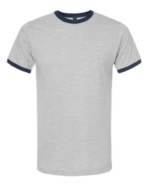 Tultex 246 - Heather Grey/ Navy