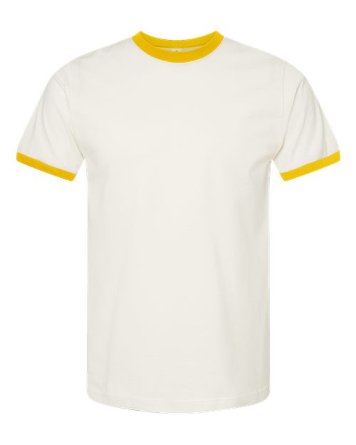 Tultex 246 - Vintage White/ Mellow Yellow