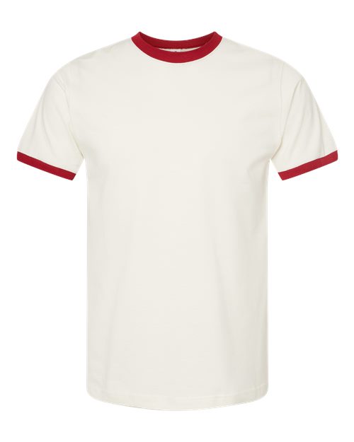 Tultex 246 - Vintage White/ Rio Red