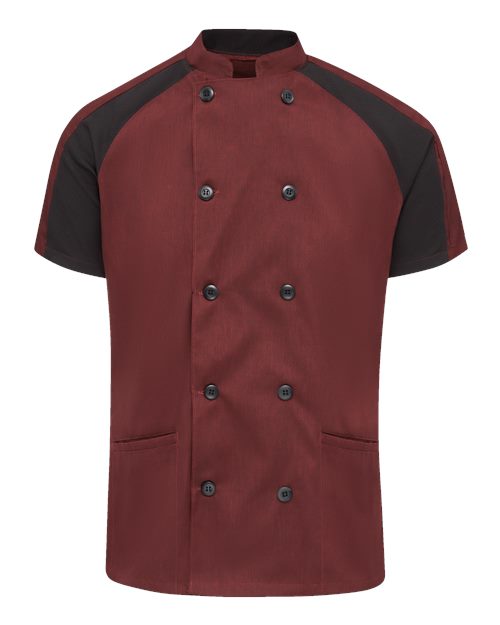 Chef Designs 051W - Merlot Heather/ Black Mesh