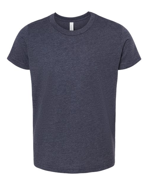 BELLA + CANVAS 3001YCVC - Heather Midnight Navy