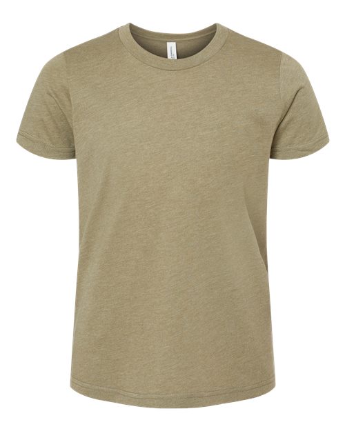 BELLA + CANVAS 3001YCVC - Heather Olive