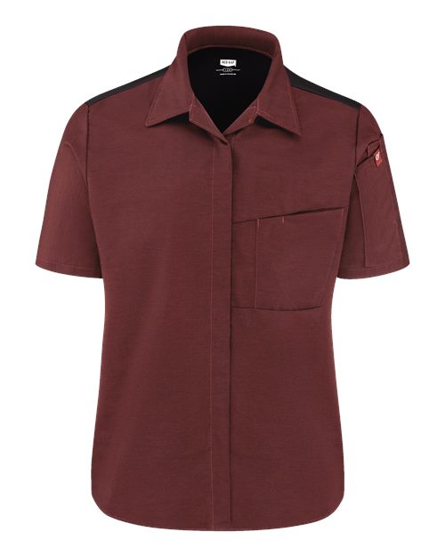 Chef Designs 501W - Merlot Heather/ Black