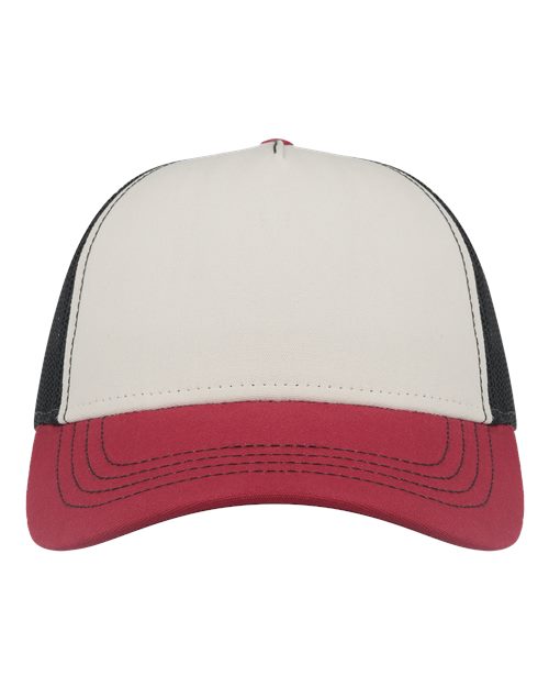 Atlantis Headwear RAPPER - White/ Burgundy/ Black