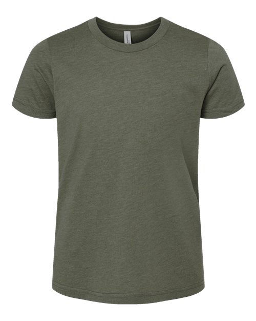 BELLA + CANVAS 3001YCVC - Heather Military Green