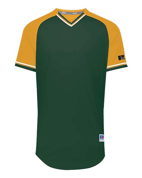 Russell Athletic R01X3B - Dark Green/ Gold/ White