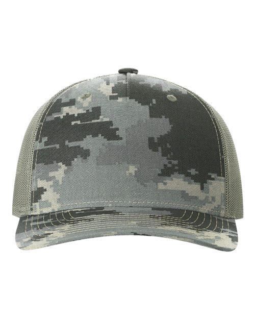 Richardson 112PFP - Digital Camo/ Light Green