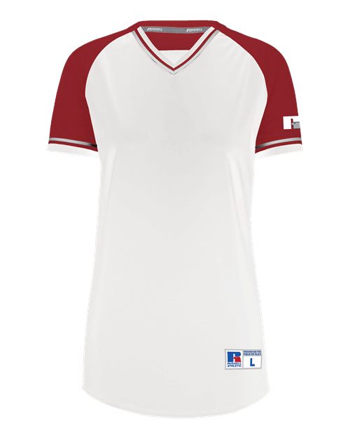 Russell Athletic R01X3X - White/ True Red/ White