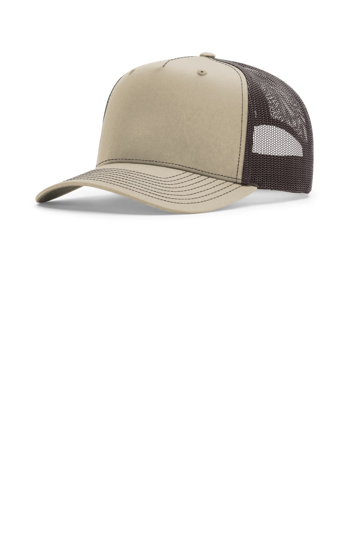 Richardson Five-Panel Champ Trucker 112FPC - Khaki/ Coffee